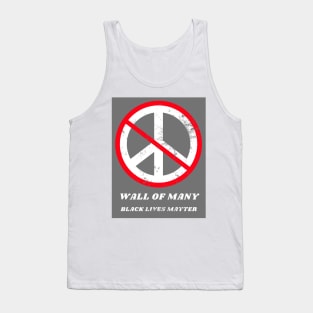 No Peace on Distressed Gray by Lara L Tank Top